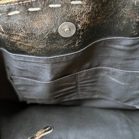 Bed Stu Skye II Women's Leather Tote Bag Handcrafted Distressed Whipstitch - Picture 8 of 12